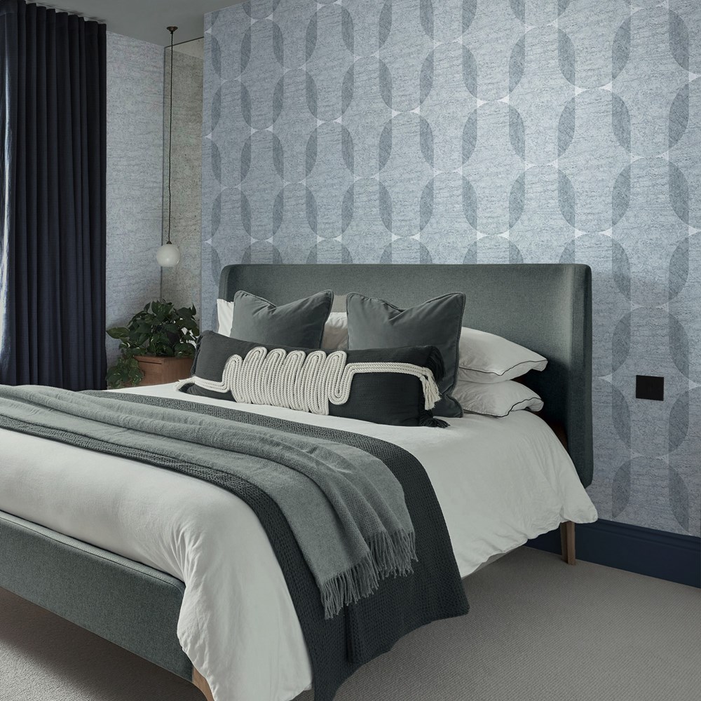 Palazzo Wallpaper 124129 by Graham & Brown in Breathe Blue